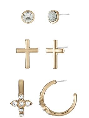 Mixed Stud & Hoop Earring Set